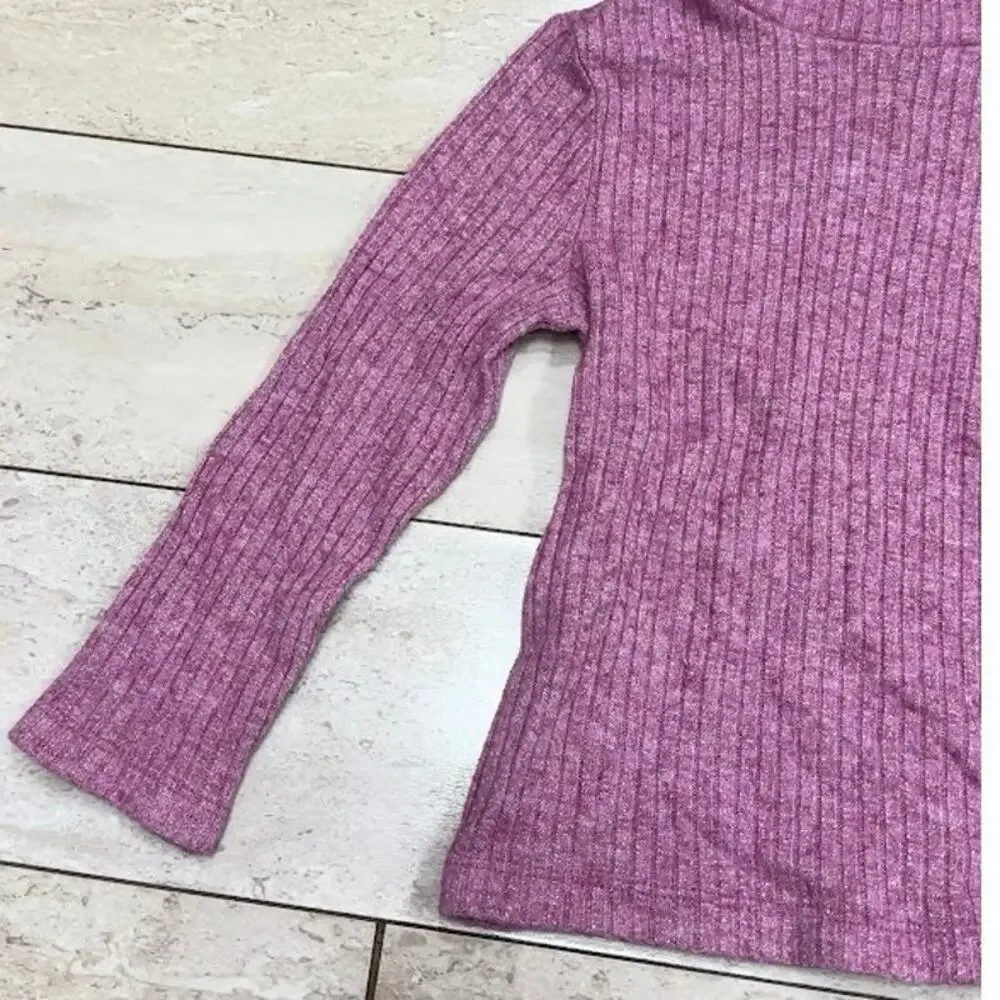 Old Navy Purple Ribbed Turtleneck 4T